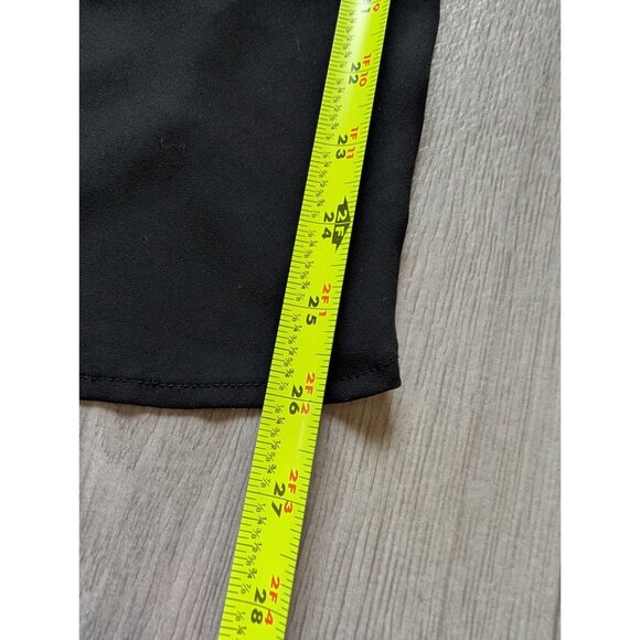 Loft Womens Black Sleeveless Top With Crochet Stripe Detail Size M - Picture 6 of 7